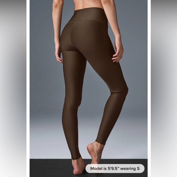 Alo High Waist Airlift Legging Espresso Small - Picture 4 of 5